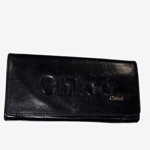 Chloé Black Leather Wallet